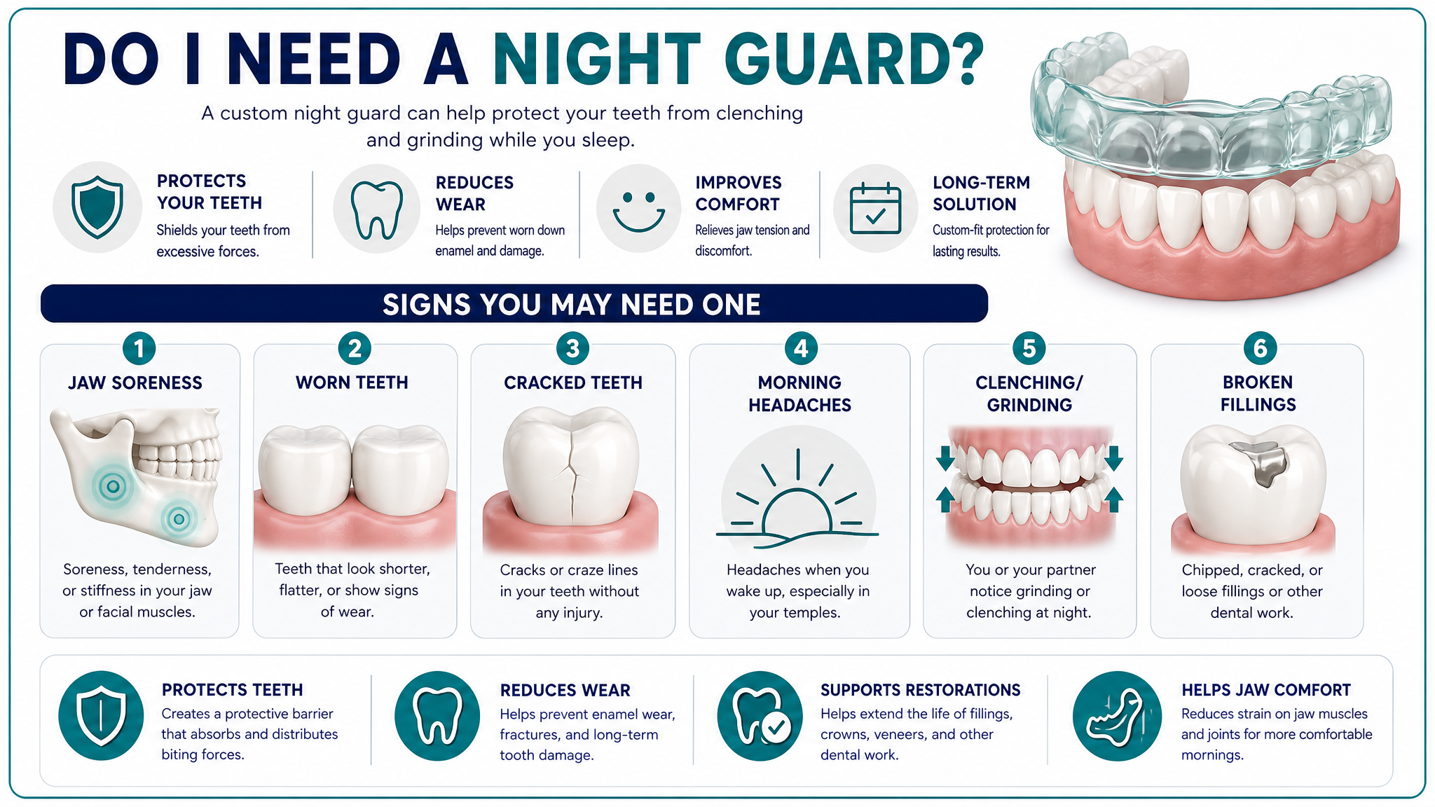 Do I need a night guard dental infographic